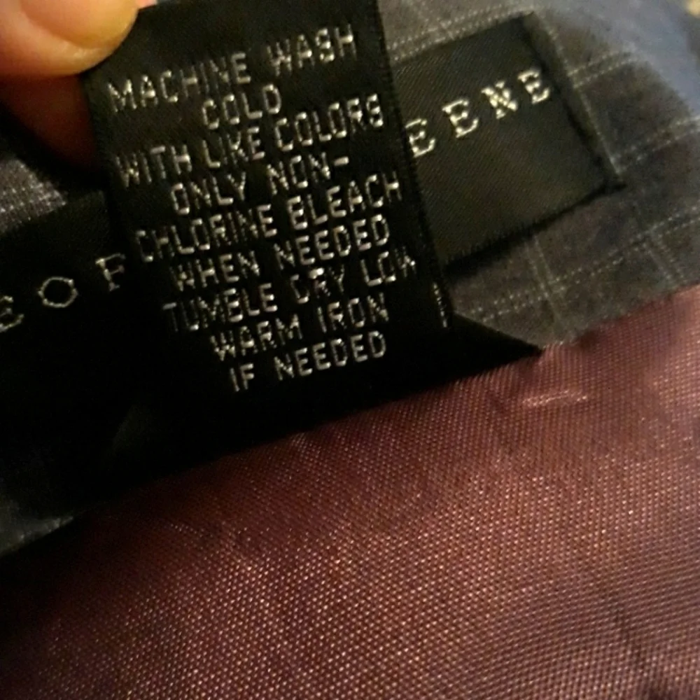 Geoffrey Beene Wrap Skirt Plaid Gray Lined Size 12